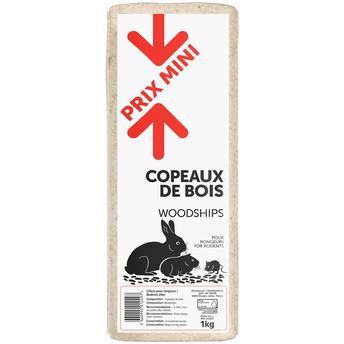 Image de Copeaux de bois pour rongeurs PRIX MINI sac