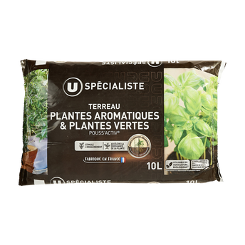 Image de U
Terreau plantes vertes aromatiques U Spécialiste 10L-utilisable en agriculture