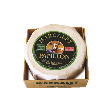 Fromageries Papillon Papillon Margalet, Au Lait Pasteurisé Brebis, 28%mg, 150g