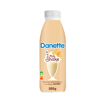 La Laitière Boisson Milkshake Vanille Danette - Bouteille 250g