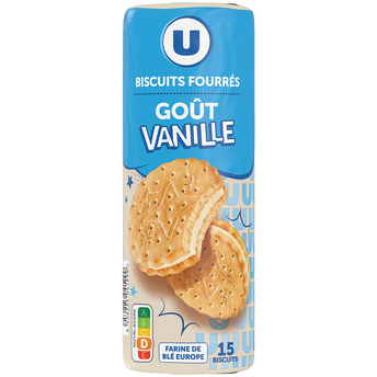 Image de U
Goûters fourrés ronds vanille