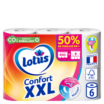 Image de Papier toilette extrait de lotus aquatube 2 Plis LOTUS - 6