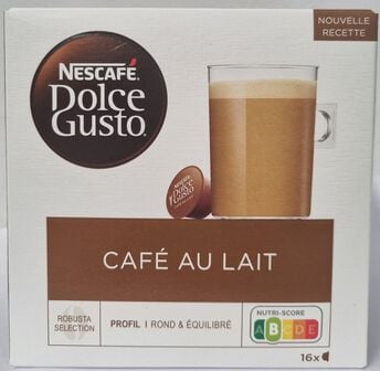 Image de Nescafé café au lait DOLCE GUSTO capsules x16