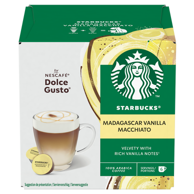 Café macchiato vanille de madagascar en capsules, Starbucks (x12,132 g)