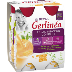 Repas minceur à boire goût vanille GERLINEA, 4 bouteilles ... Repas minceur à boire goût vanille GERLINEA, 4 bouteilles ...