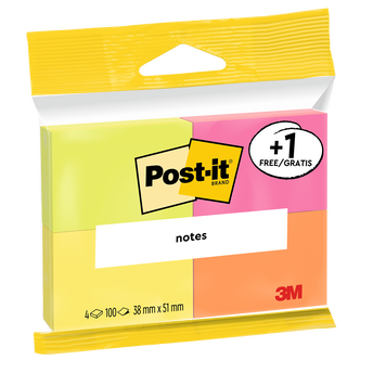 Image de Note adhésive POST-IT, 38x51mm, 100 feuilles, 3