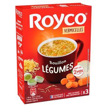 Image de Bouillon Minute Soup de légumes & vermicelles ROYCO, 38g