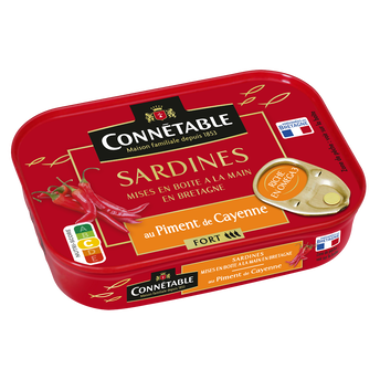 Image de Sardines à l'ancienne à l'huile d'olive et au piment de Cayenne CONNÉTABLE