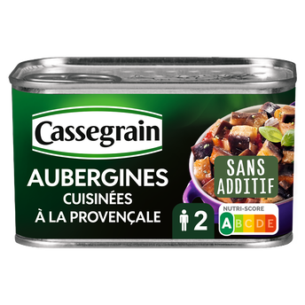 Image de Aubergines cuisinées à la provençale CASSEGRAIN Boîte