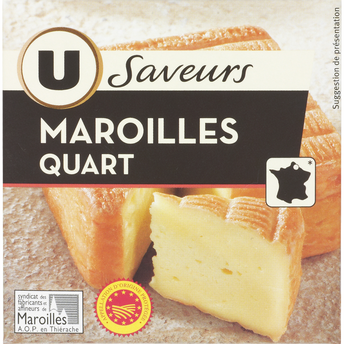 Image de U SAVEURS
Quart de Maroilles au lait pasteurisé  26%mg