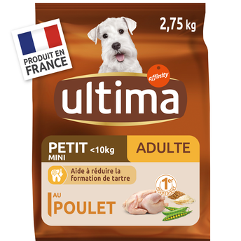 Image de Croquettes pour chien mini adulte poulet ULTIMA