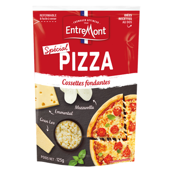Image de Fromage râpé Spécial pizza Mozzarella Emmental ENTREMONT - Sachet de