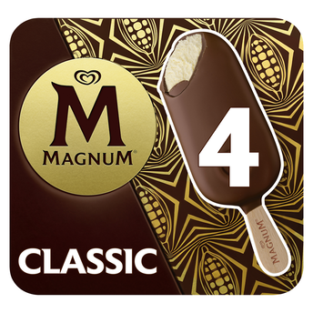 Image de Bâtonnets glacés saveur classique MAGNUM X4 SOIT