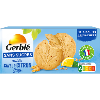 Image de GERBLE - Biscuit Citron Yuzu Sans Sucres