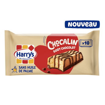 Image de Gâteaux moelleux cacao et chocolat Chocalin sans huile de palme HARRYS- X10