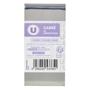 Image de U
Carré de présentation diamètre