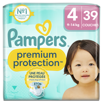 Image de Couches premium protection géant taille 4 PAMPERS