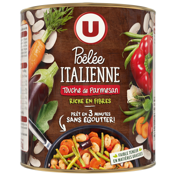Image de U
Légumes cuisinés Pôélée italienne - Boîte