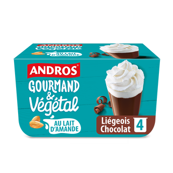 Image de Liégeois végétal chocolat ANDROS GOURMAND & VEGETAL