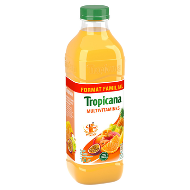Jus Multifruits Fruits Tropicaux 100% Pur Jus TROPICANA : la bouteille de  1,5L à Prix Carrefour