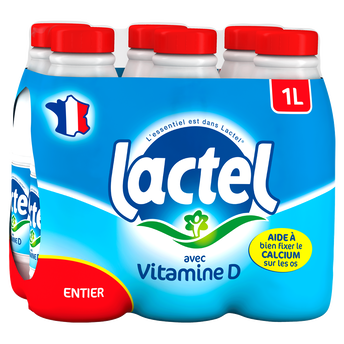 Image de Lait entier Vitamine D LACTEL