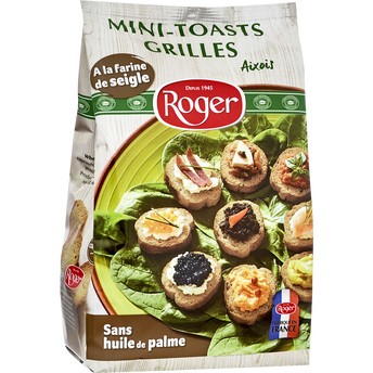 Image de Mini toasts grillés Aixois à la farine de seigle ROGER