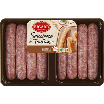 Bigard Saucisse De Toulouse Bigard, X8 Soit 800g