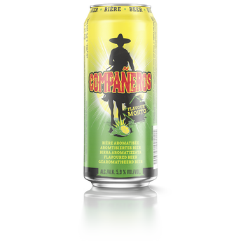 Image de Bière aromatisée à la tequila et au mojito COMPANEROS, 5,9° canette