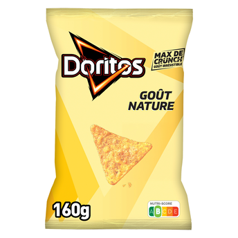 Image de Chips tortillas de maïs salées DORITOS goût nature, paquet