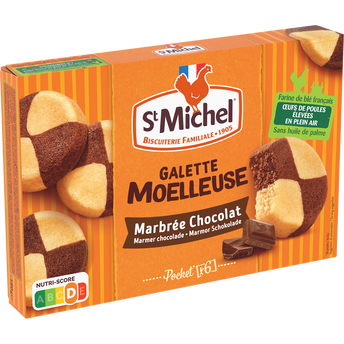 Image de Galette moelleuse marbrée au chocolat ST MICHEL