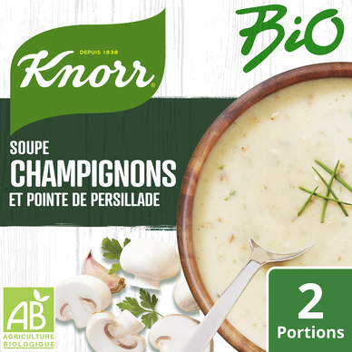 Soupe Déshydratée Bio Champignons Pointe de Persil.KNORR 50G