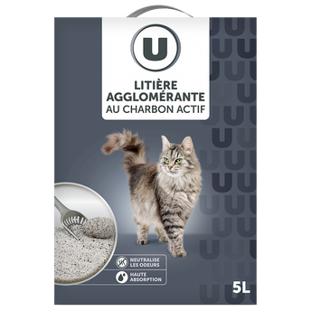 Image de U
Litière agglomérante au charbon actif