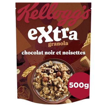 Image de Céréales Extra Granola KELLOGG'S Chocolat Noir et Noisettes