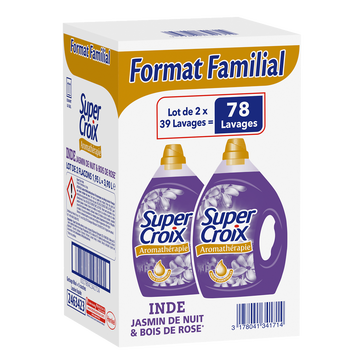 Super Croix Lessive Inde Super Croix 2x1,95litres Format Familial