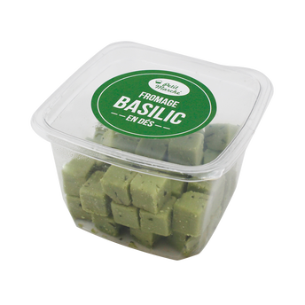 Image de Dés de fromage basilic, au lait pasteurisé, 29% de MG