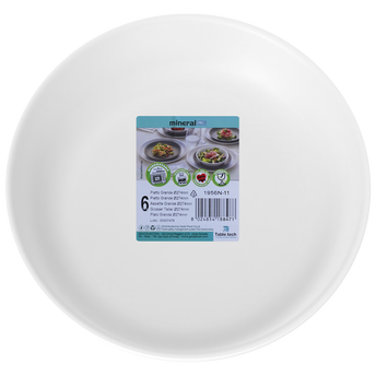 Image de Assiette grande minéral en polypropylène et talc