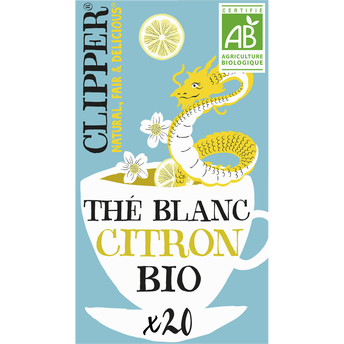 Image de Thé blanc Bio Citron CLIPPER - 20 sachets