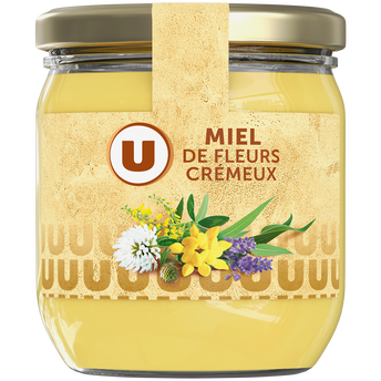 Image de U
Miel crémeux Mille fleurs  pot en verre de