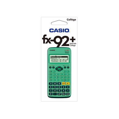 Casio - fX-92 Spéciale Collège - - Scientific calculator - Casio fX92  Spéciale Collège -  - Casio pocket computer, calculator,  game and watch library. - RETRO CALCULATOR FX PB SF LC SL HP FA