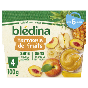 Image de Purée de fruits bébé dès 6 mois BLEDINA