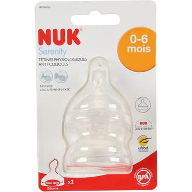 NUK STAR / tétine en silicone / disponible en 4 couleurs / avec