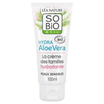 Image de Crème hydratante hypoallergénique peaux sensibles et réactives famillebio hydra aloé véra SO'BIO ETIC