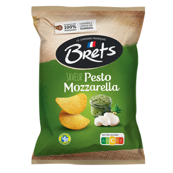 Image de Chips saveur pesto mozzarella BRET'S