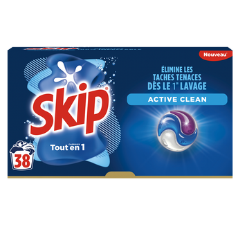Image de SKIP - Lessive en Capsules - 3 en 1 - 38 lavages - 0.806