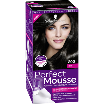 Image de Coloration permanente 200 noir SCHWARZKOPF PERFECT MOUSSE