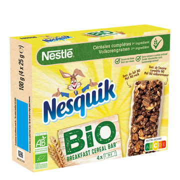 Nestlé Barres Nesquik Bio 4x25g