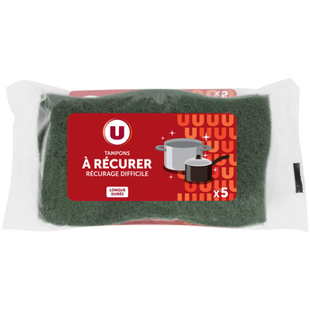 Image de U
Tampons à récurer verts pour surfaces difficiles
