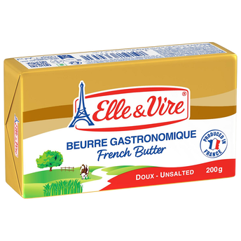 Image de Beurre doux ELLE&VIRE plaquette 200g