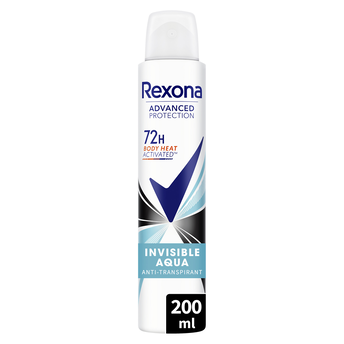 Image de Déodorant femme anti transpirant invisible aqua 72h REXONA spray