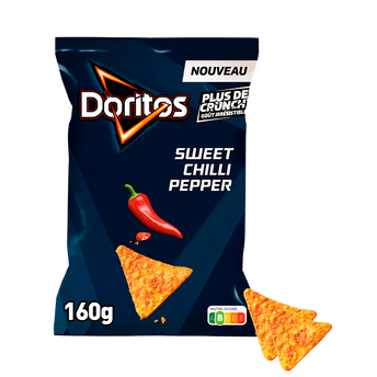 Image de Chips Tortillas de maïs DORITOS goût piment doux, paquet